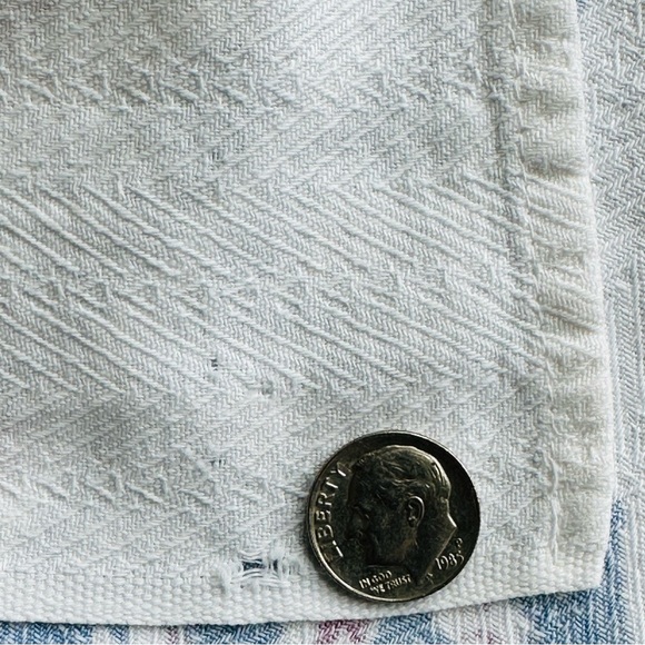 Vintage Pretty Floral Print Tablecloth on Woven Jacquard Cotton 1940’s - Picture 15 of 15